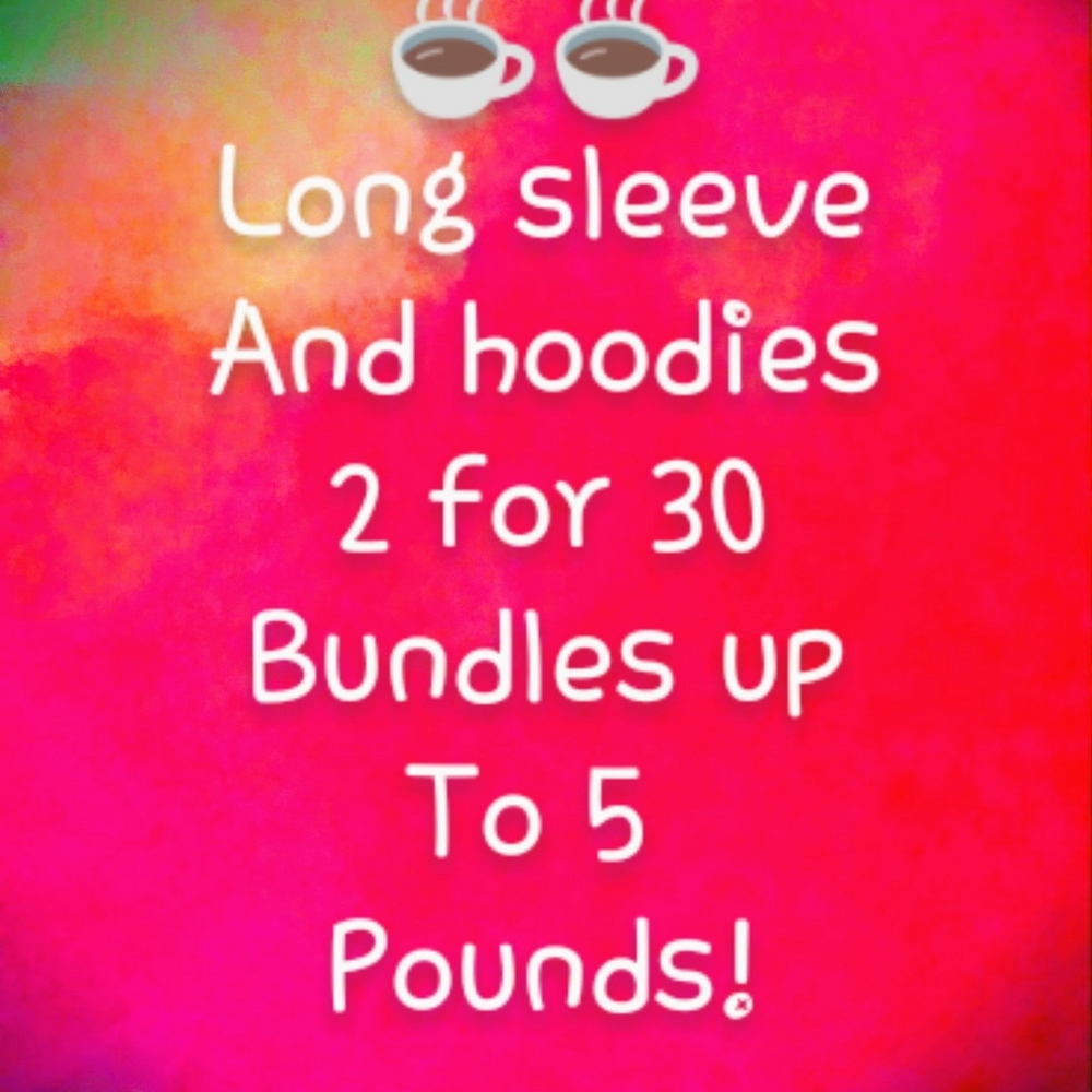 Sweatshirts size all diff